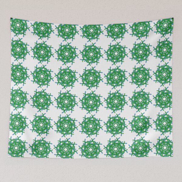 Item preview, Blue and Green Mandala, Abstract Art designed and sold by Meo Design.