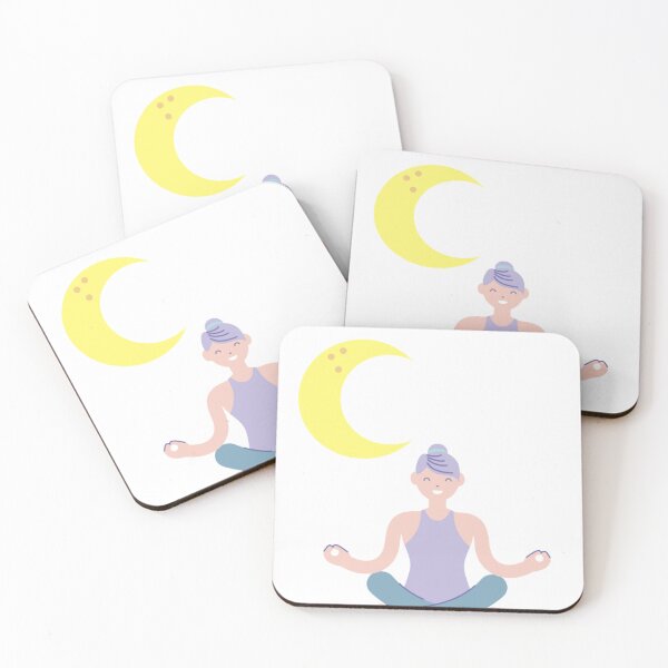 Artikelvorschau, Halbmond-Yoga-Pose entworfen und verkauft von DesginTrend.