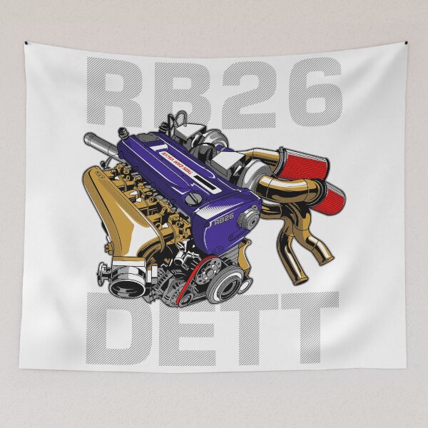 Item preview, RB26 Dett Turbo Engine Motorsport Racing Car Automotive designed and sold by halleinstyle.