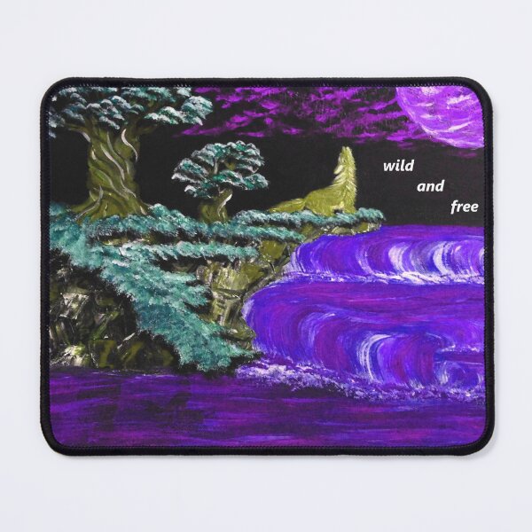 Item preview, Wolf on a clouded night/ wild and free designed and sold by Deanne-Bossell.