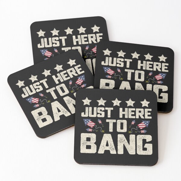 Item preview, 4 de julio Just Here To Bang Funny Fireworks Lover designed and sold by alenaz.