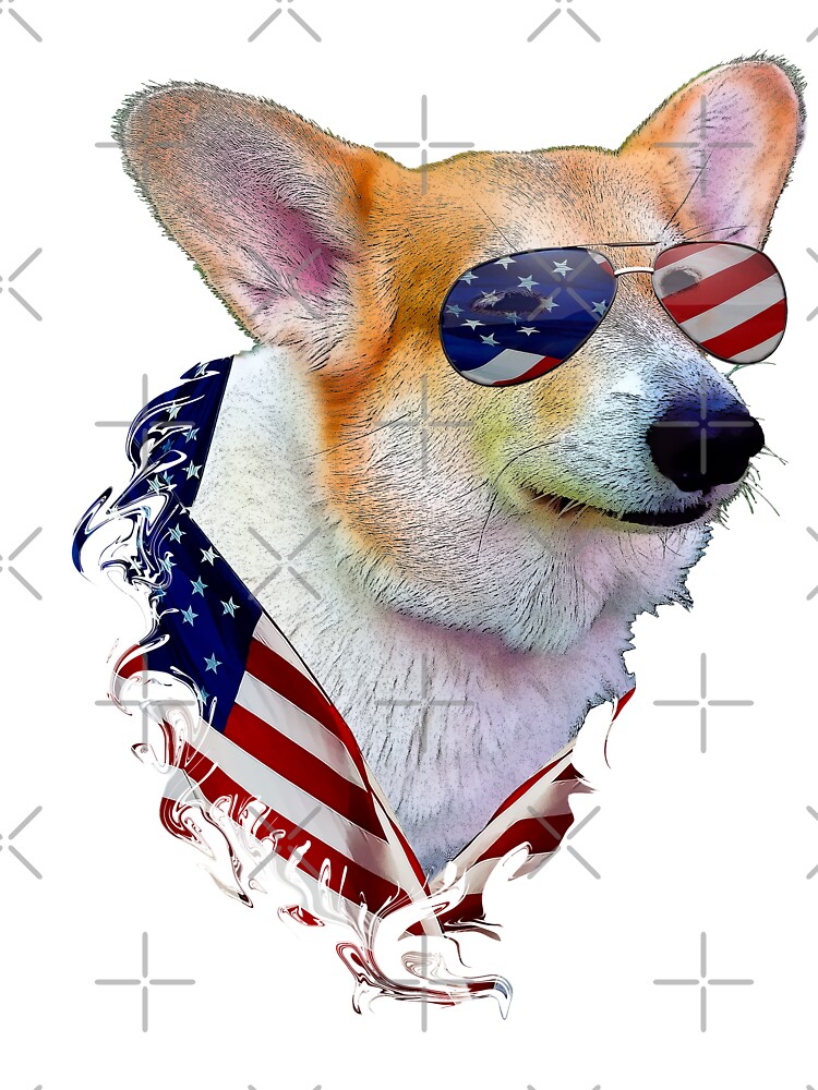 Happy 4th July Corgis Women's Cotton T-Shirts