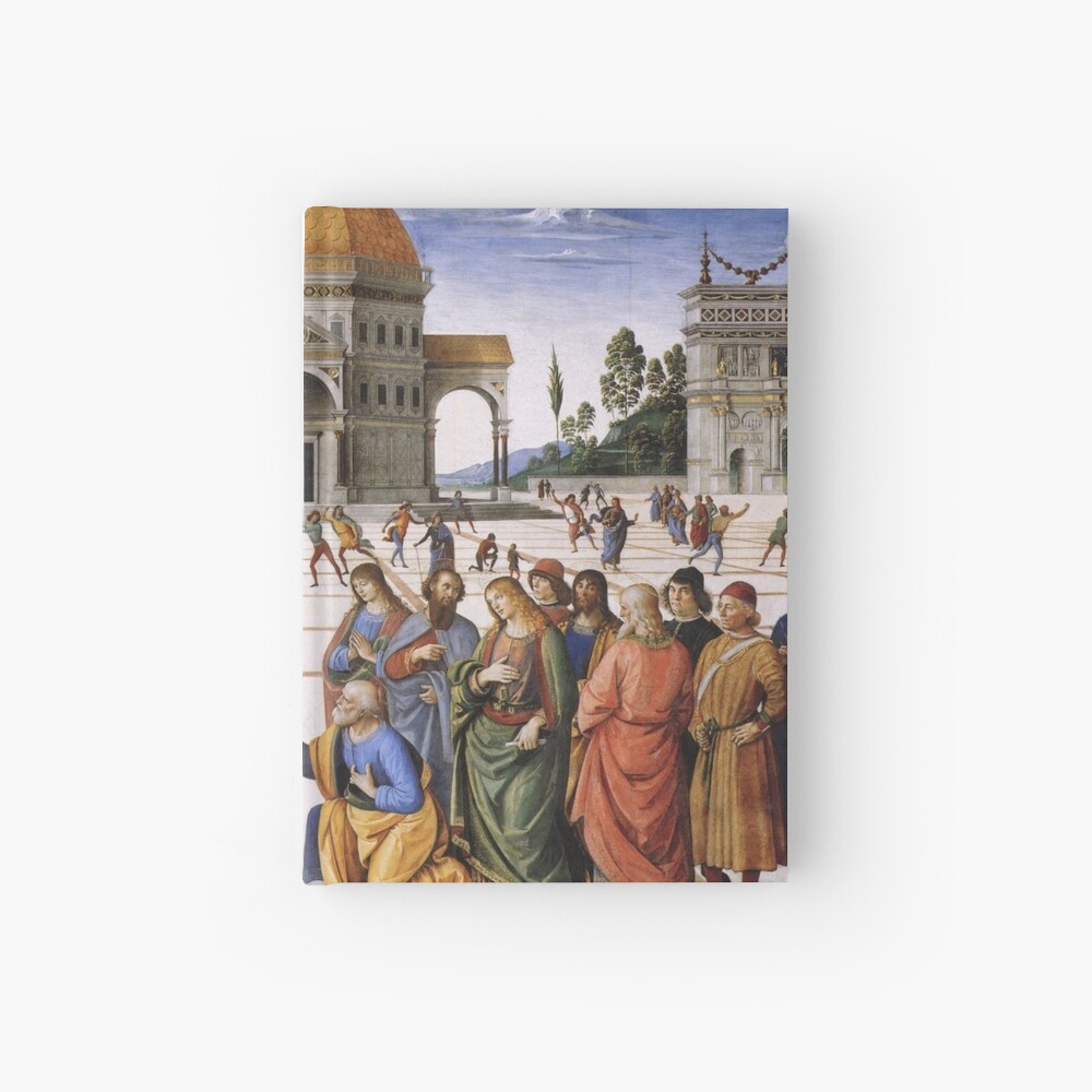 The Delivery of the Keys Painting by Perugino Sistine Chapel Hardcover Journal