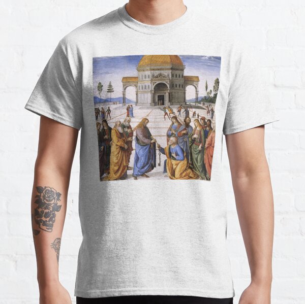 The Delivery of the Keys Painting by Perugino Sistine Chapel Classic T-Shirt