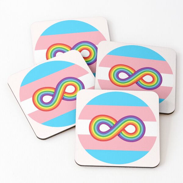 Item preview, Neurodivergent and Trans | Neurodiversity Symbol and Trans Flag  designed and sold by seraphmars.