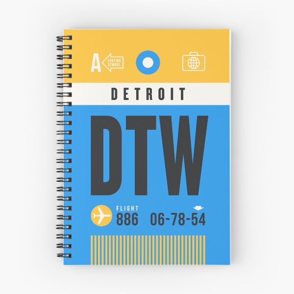 Item preview, Luggage Tag A - DTW Detroit USA designed and sold by VoodooCircus.