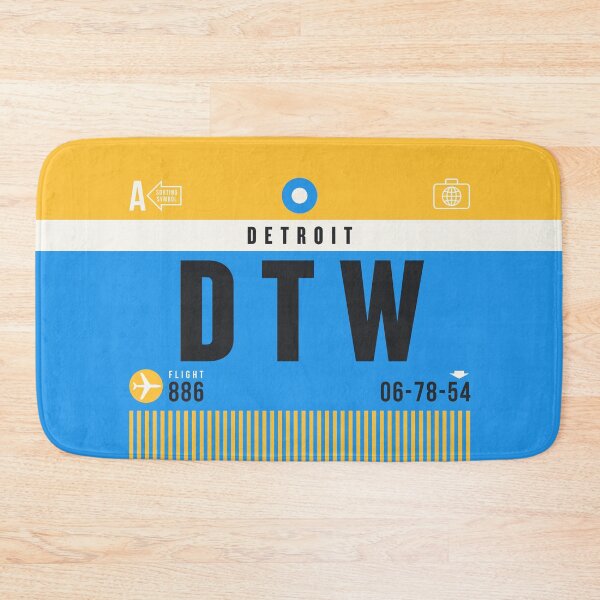 Item preview, Luggage Tag A - DTW Detroit USA designed and sold by VoodooCircus.