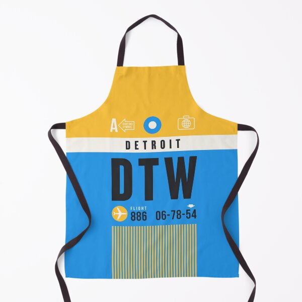 Item preview, Luggage Tag A - DTW Detroit USA designed and sold by VoodooCircus.