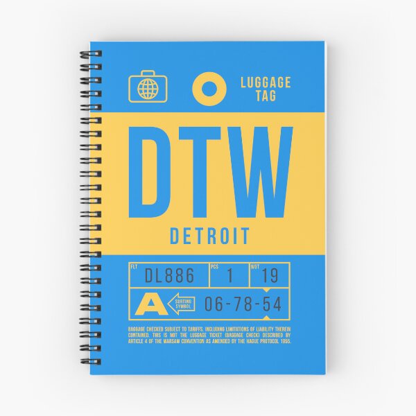 Item preview, Luggage Tag B - DTW Detroit USA designed and sold by VoodooCircus.