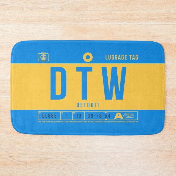 Item preview, Luggage Tag B - DTW Detroit USA designed and sold by VoodooCircus.