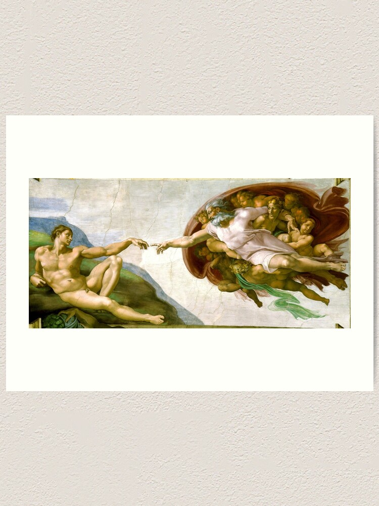 The Creation Of Adam Painting By Michelangelo Sistine Chapel Art