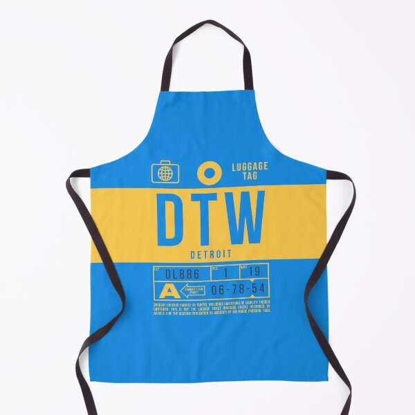 Item preview, Luggage Tag B - DTW Detroit USA designed and sold by VoodooCircus.