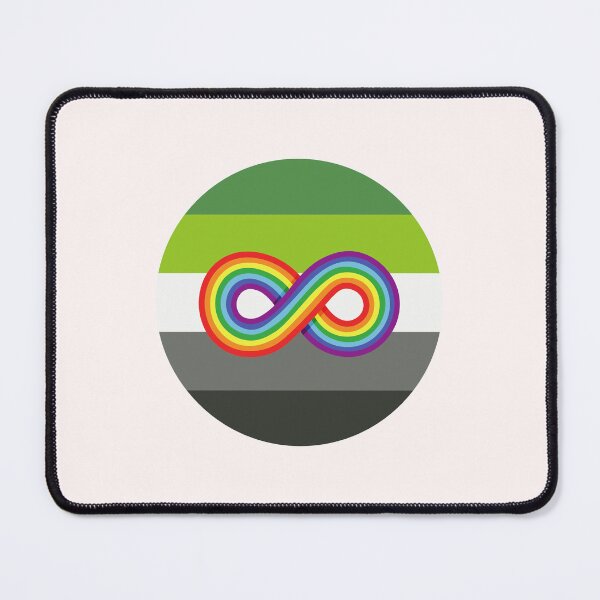 Item preview, Neurodivergent and Aromantic | Neurodiversity Symbol and Aro Flag designed and sold by seraphmars.