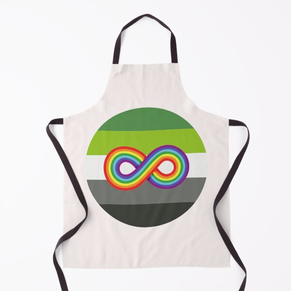Item preview, Neurodivergent and Aromantic | Neurodiversity Symbol and Aro Flag  designed and sold by seraphmars.