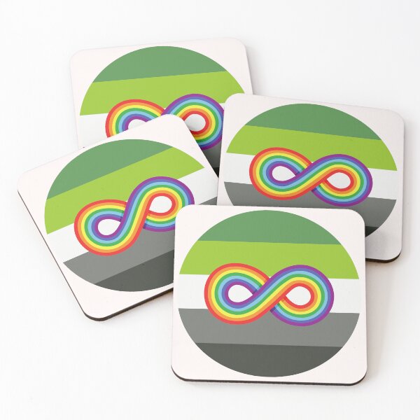 Item preview, Neurodivergent and Aromantic | Neurodiversity Symbol and Aro Flag  designed and sold by seraphmars.