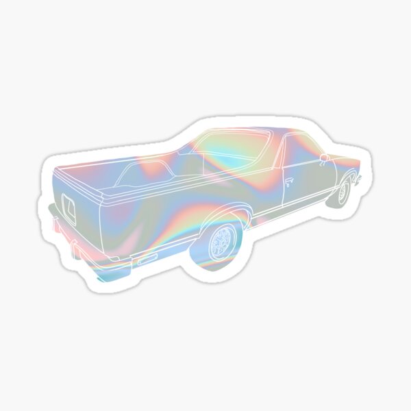 holographic el camino Sticker