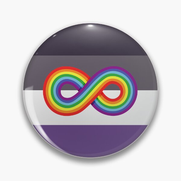 Item preview, Neurodivergent and Asexual | Neurodiversity Symbol and Ace Flag  designed and sold by seraphmars.