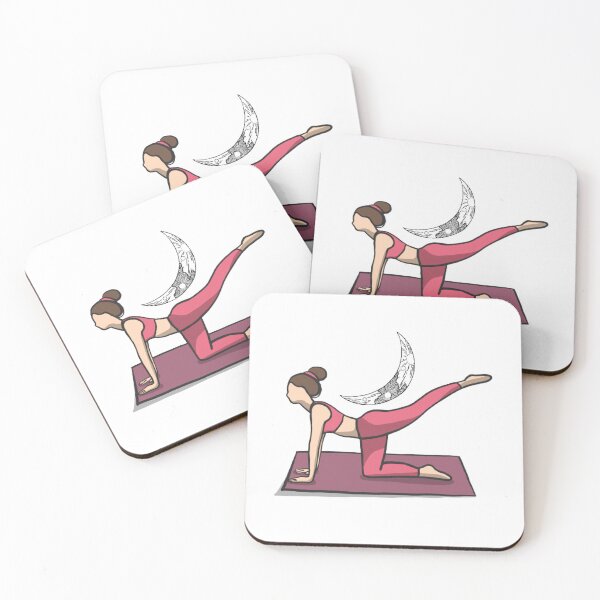 Item preview, half moon yoga pose designed and sold by DesginTrend.