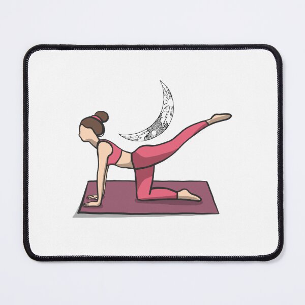 Item preview, half moon yoga pose designed and sold by DesginTrend.