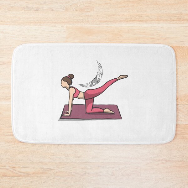 Item preview, half moon yoga pose designed and sold by DesginTrend.