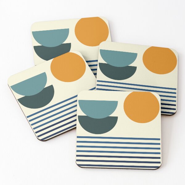 Item preview, Nordic Geometric Beach Sunset designed and sold by MaiZephyr.