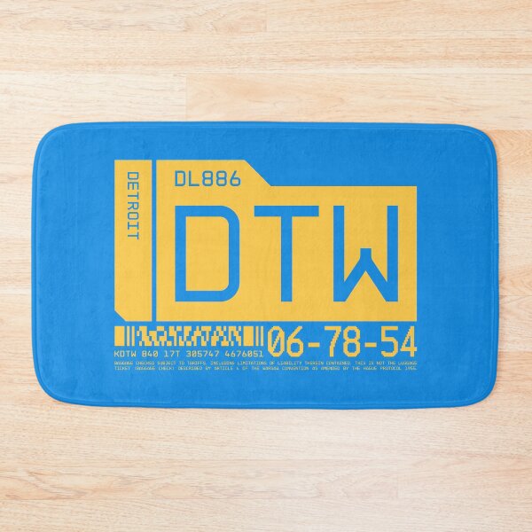 Item preview, Luggage Tag C - DTW Detroit USA designed and sold by VoodooCircus.