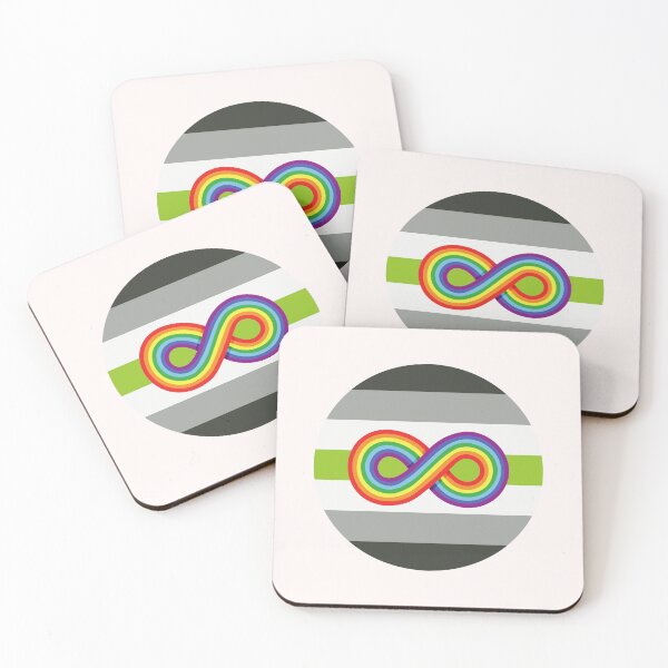 Item preview, Neurodivergent and Agender | Neurodiversity Symbol and Agender Flag  designed and sold by seraphmars.