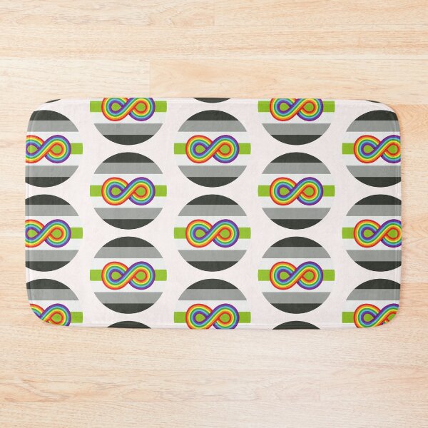 Item preview, Neurodivergent and Agender | Neurodiversity Symbol and Agender Flag  designed and sold by seraphmars.