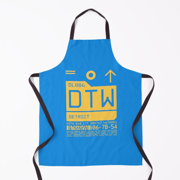 Item preview, Luggage Tag C - DTW Detroit USA designed and sold by VoodooCircus.