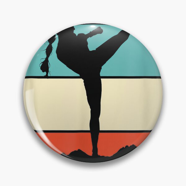 Item preview, Kickboxing Karate Muay hai Girl Retro  designed and sold by manibreen.