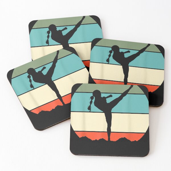Item preview, Kickboxing Karate Muay hai Girl Retro  designed and sold by manibreen.