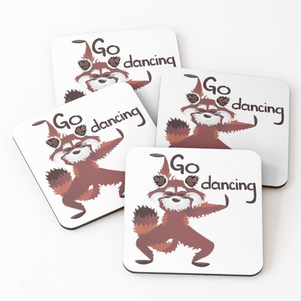 Item preview, Go dancing. Cute red panda dancing in disco glasses designed and sold by Art-of-Rory.