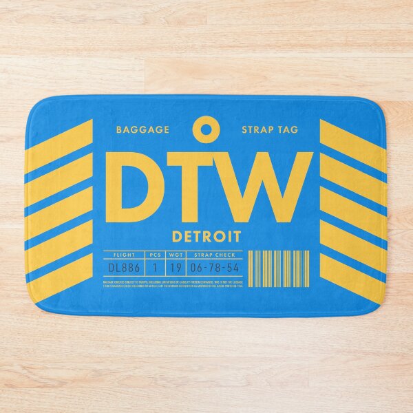Item preview, Luggage Tag D - DTW Detroit USA designed and sold by VoodooCircus.