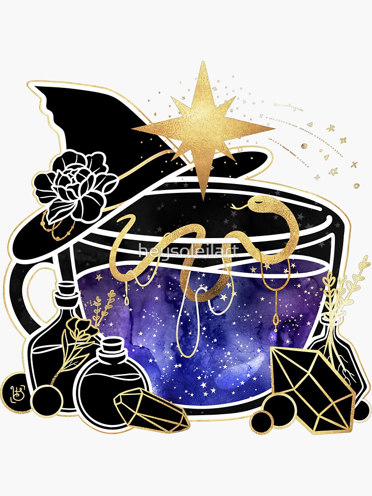 Gold Foil Galaxy Sticker, Planet Stickers, Space Stickers, Zodiac