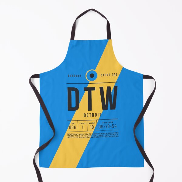 Item preview, Luggage Tag E - DTW Detroit USA designed and sold by VoodooCircus.