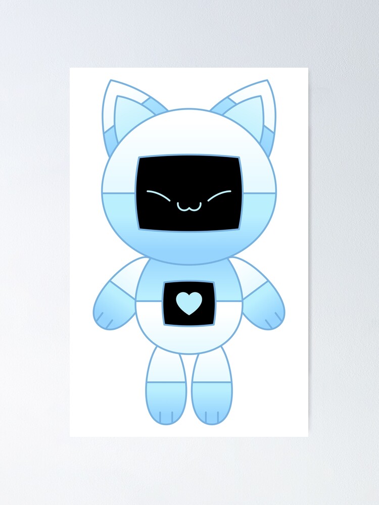 Poster Chat Robot Kawaii Par Kittybox Redbubble Poster Chat Robot Kawaii Par Kittybox Redbubble