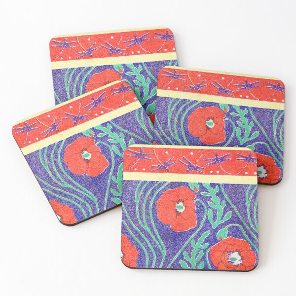 Item preview,  Vintage Japanese Ukiyo-e illustration of Poppies  By Goyo Hashiguchi designed and sold by Tamas Das.