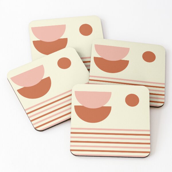 Item preview, Terracottac Geometric Mid Century Sunset designed and sold by MaiZephyr.