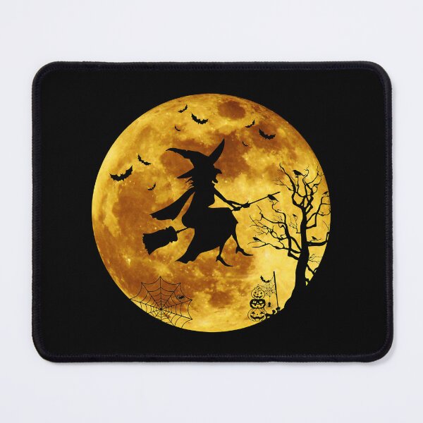 Item preview, Halloween Flying Witch Full Moon Bats designed and sold by MalloWilli.