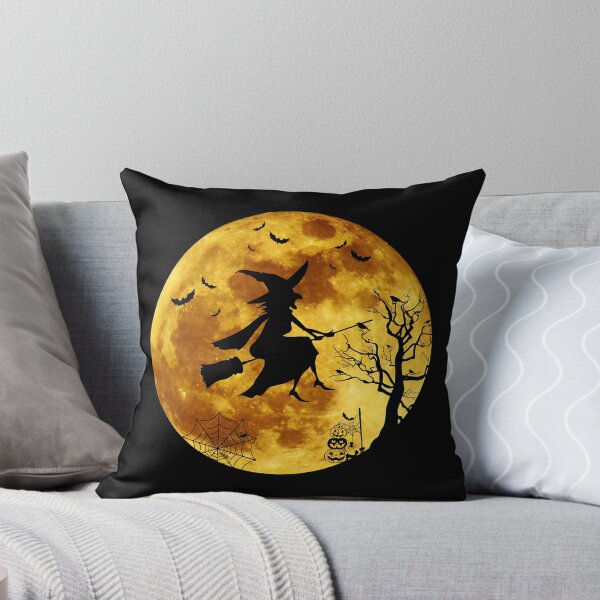 Item preview, Halloween Flying Witch Full Moon Bats designed and sold by MalloWilli.