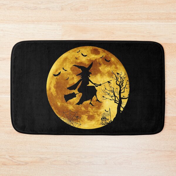 Item preview, Halloween Flying Witch Full Moon Bats designed and sold by MalloWilli.