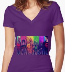 Young Justice 2 Women's Fitted V-Neck T-Shirt