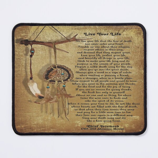 Item preview, Dreamcatcher Live Your Life Chief Tecumseh Native Americans  designed and sold by CarlaHerold.