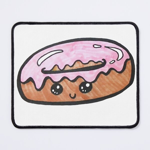 Item preview, Cute Donut with Pink Icing designed and sold by LisaArtShop.