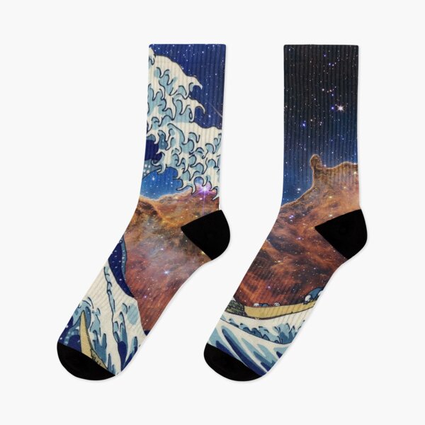Item preview, The great wave off kanagawa with carina nebula Webb  designed and sold by Nishad4.