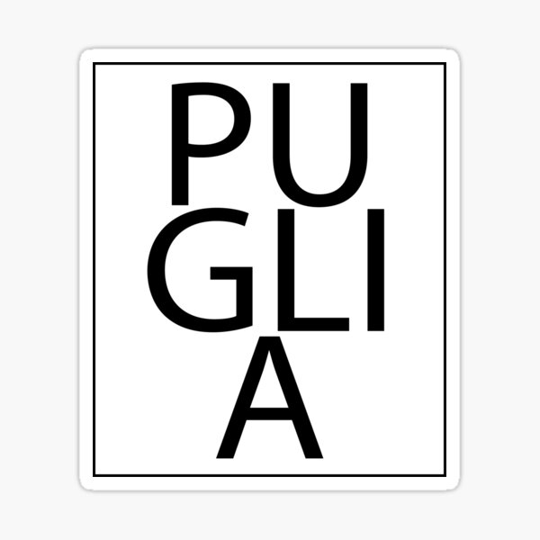Item preview, Puglia city name, Puglia letters art, Italy province designed and sold by MondoArtShop.
