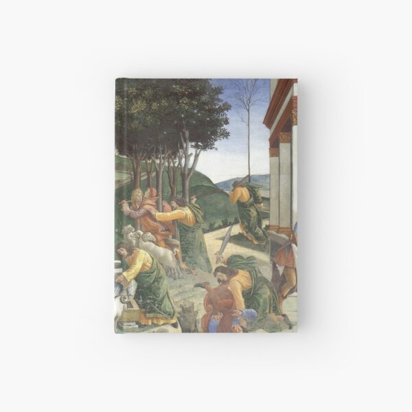 Trials of Moses Painting by Botticelli - Sistine Chapel Hardcover Journal