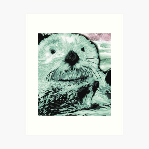 Sea Otter Art Prints | Redbubble