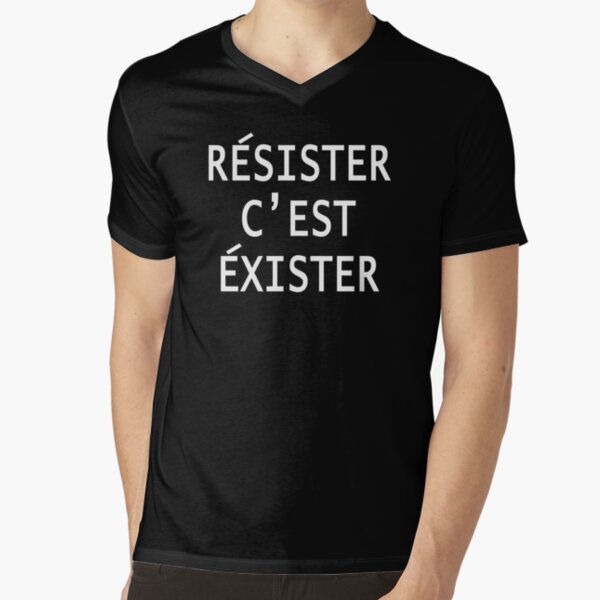 Vista previa del artículo con la obra «RESISTER C'EST EXISTER Resistencia francesa», diseñado y vendido por LoveAndDefiance.
