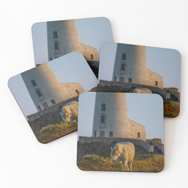 Item preview, Goleudy Twr Mawr lighthouse and a wild horse designed and sold by Paul Madden.